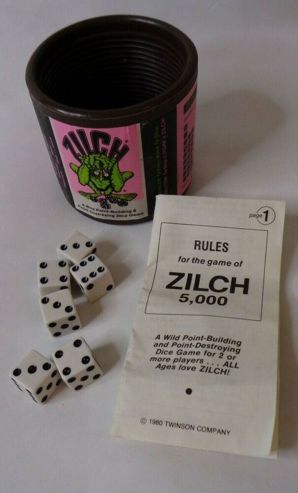 Zilch dice game