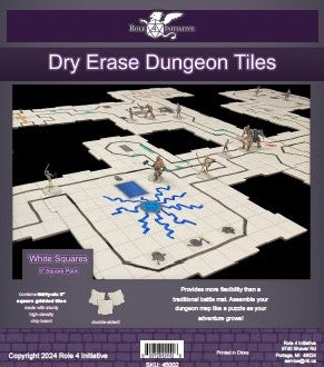 Dry-Erase Dungeon Tiles: White 5'