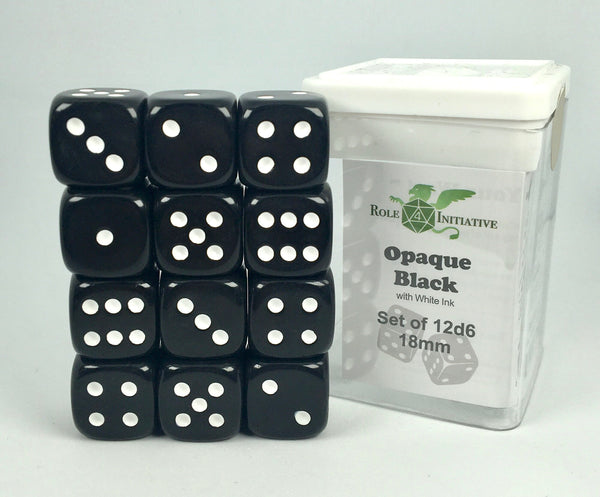 Opaque Black w/ White Ink - Sets & Singles