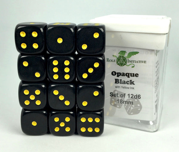 Opaque Black w/ Yellow Ink - Sets & Singles