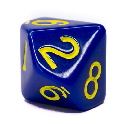 Opaque Dark Blue w/ Yellow Ink  