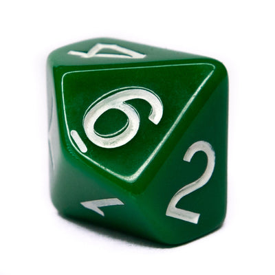 Opaque Dark Green w/ White Ink  