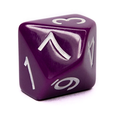 Opaque Dark Purple w/ White Ink  