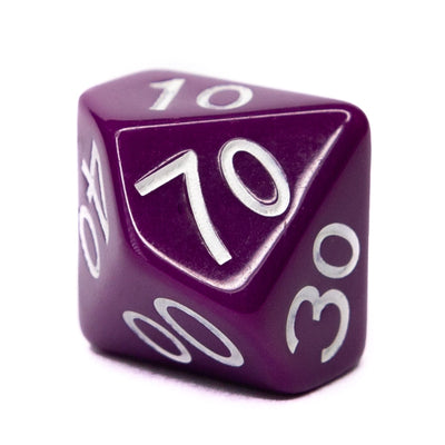Opaque Dark Purple w/ White Ink  