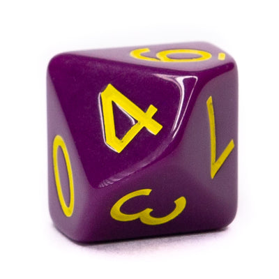 Opaque Dark Purple w/ Yellow Ink  