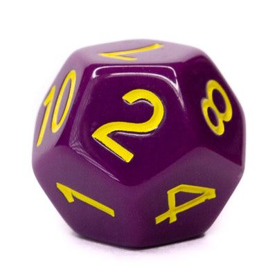 Opaque Dark Purple w/ Yellow Ink  