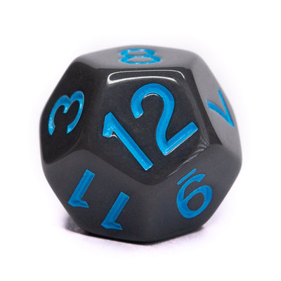 Opaque Dark Gray w/ Lt Blue Ink  