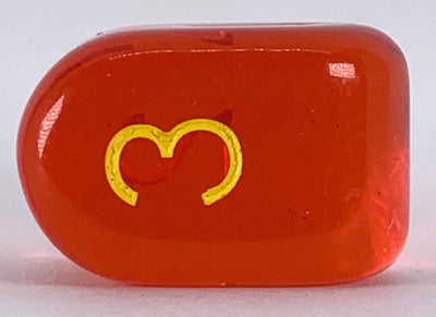 Translucent Red w/ Yellow Ink  