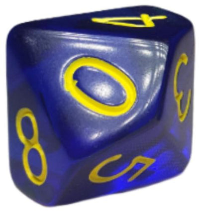 Translucent Dark Blue w/ Yellow Ink  