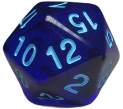 Translucent Dark Blue w/ Lt Blue Ink  