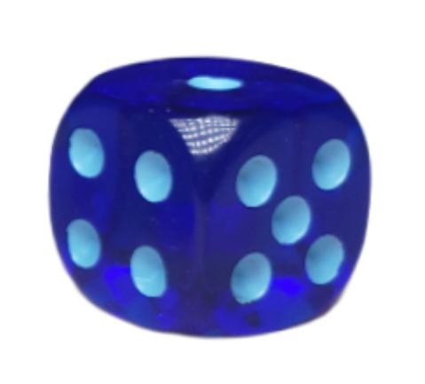 Dice d6 pipped 14mm
