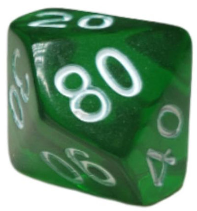Translucent Dark Green w/ White Ink  