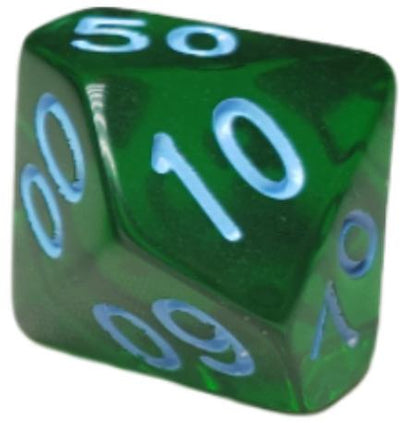 Translucent Dark Green w/ Lt Blue Ink  