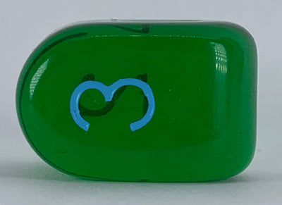Translucent Dark Green w/ Lt Blue Ink  