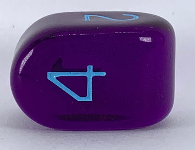 Translucent Dark Purple w/ Lt Blue Ink  