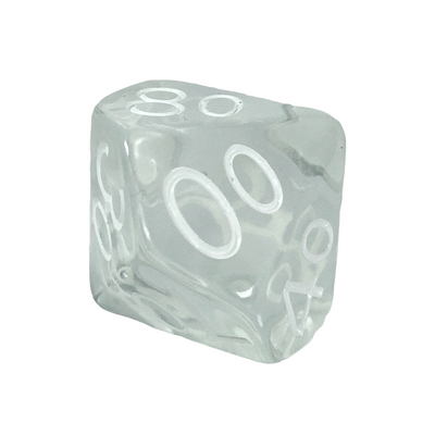 Translucent Clear w/ White  