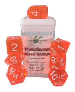 Translucent Blood Orange w/ White Ink - Sets & Singles