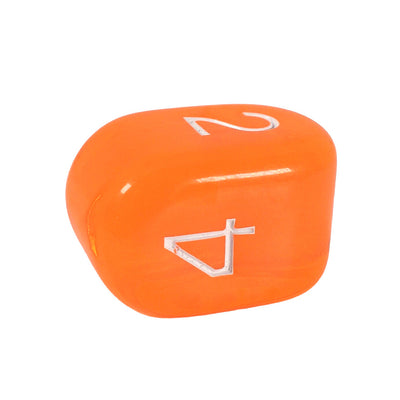 Translucent Neon Orange w/ White Ink  
