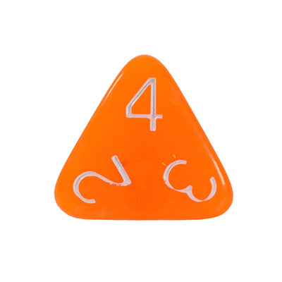 Translucent Neon Orange w/ White Ink  
