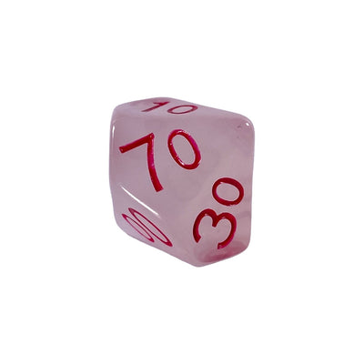 Translucent White w/ Rose Ink  