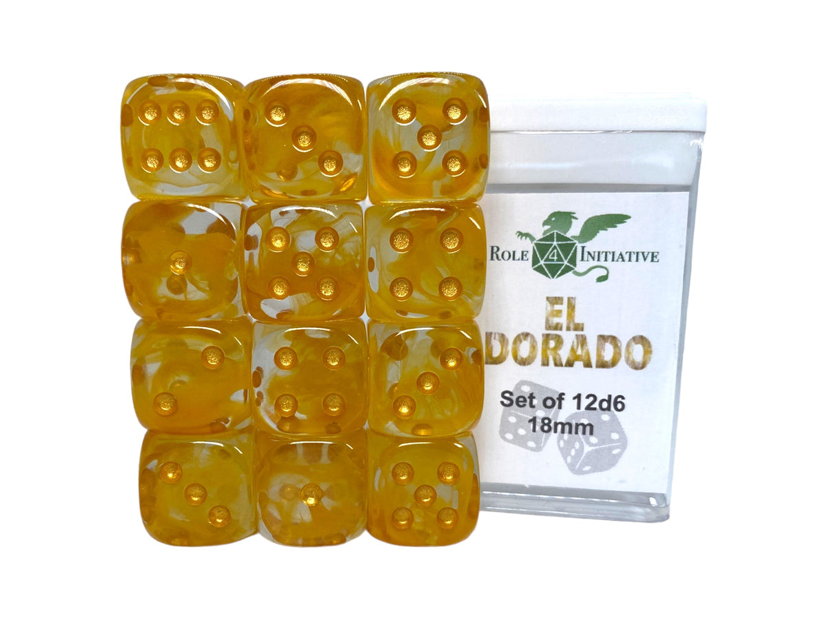 Diffusion El Dorado - Set of 12d6 pips 18mm
