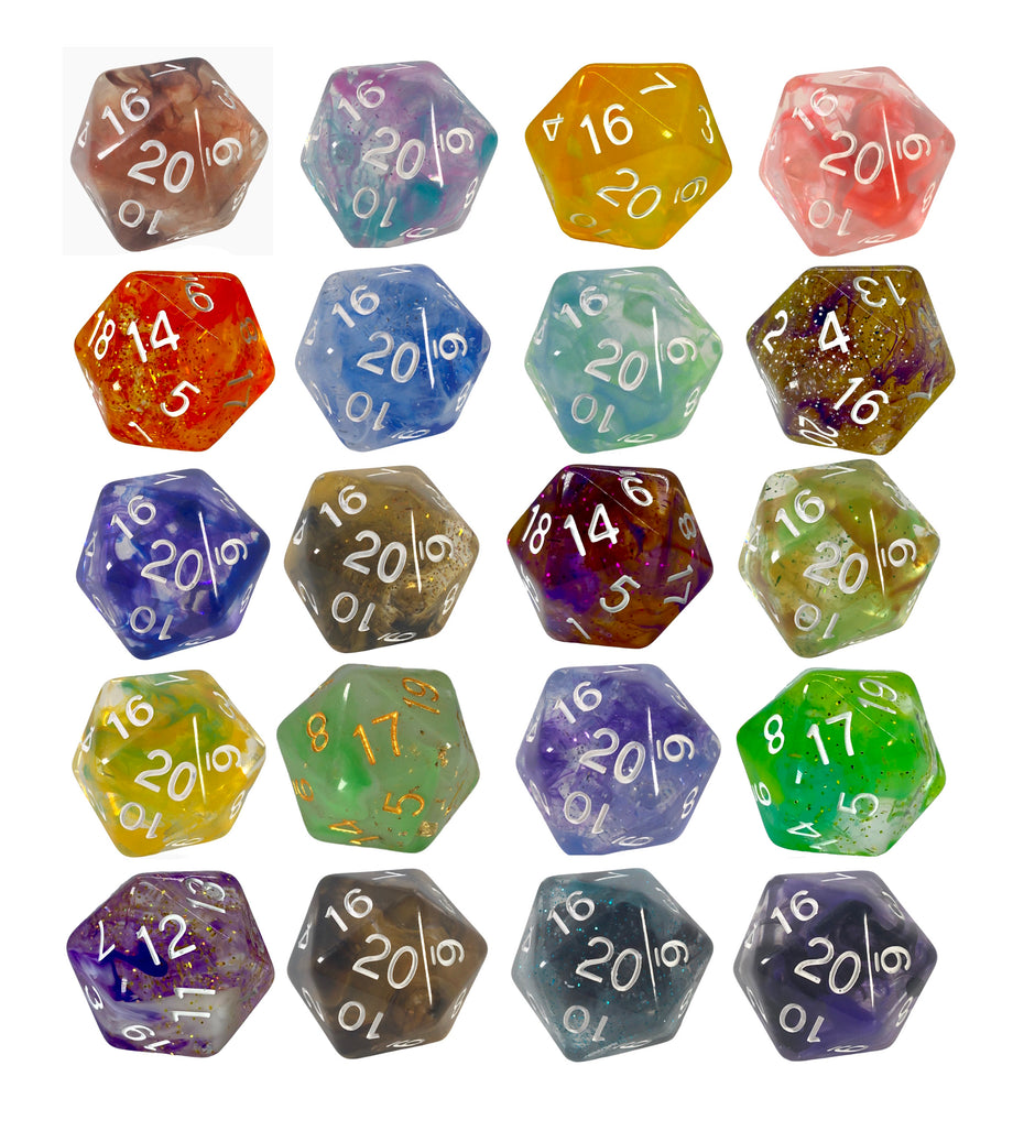 Dice set bundles in assorted styles and colors