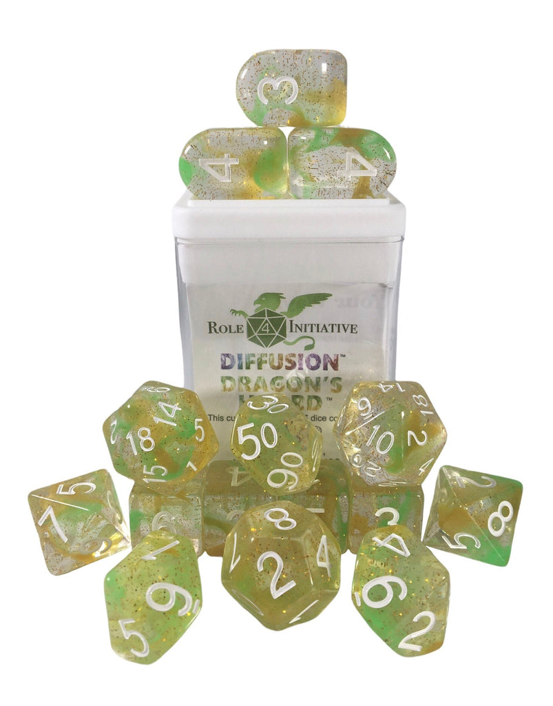 Diffusion Dragons Hoard - Set of 15 Dice