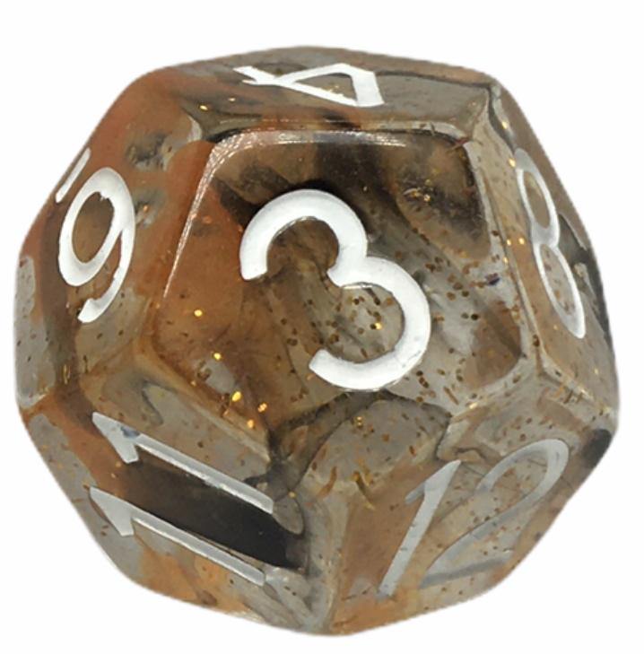 Dice d6 pips 18mm Logo