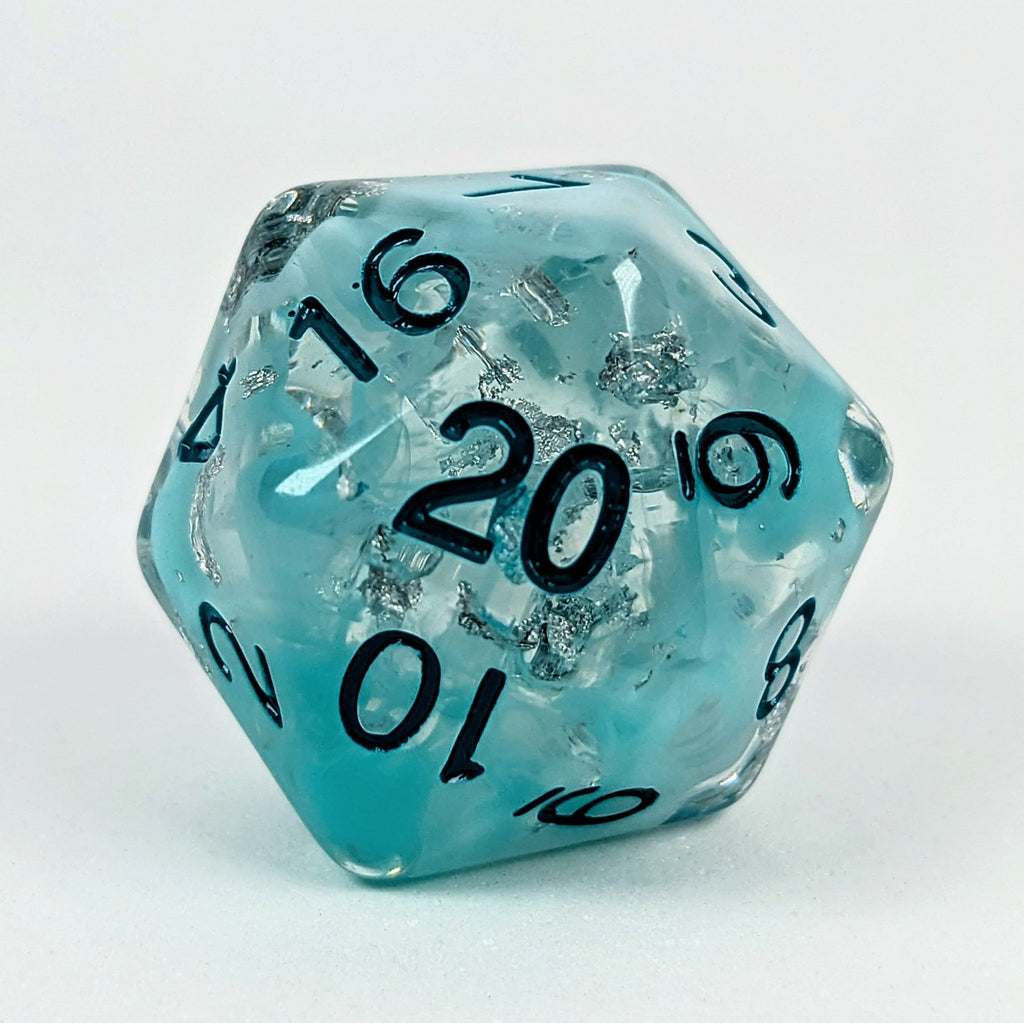 Arctic Blast - Singles XL d20 dice