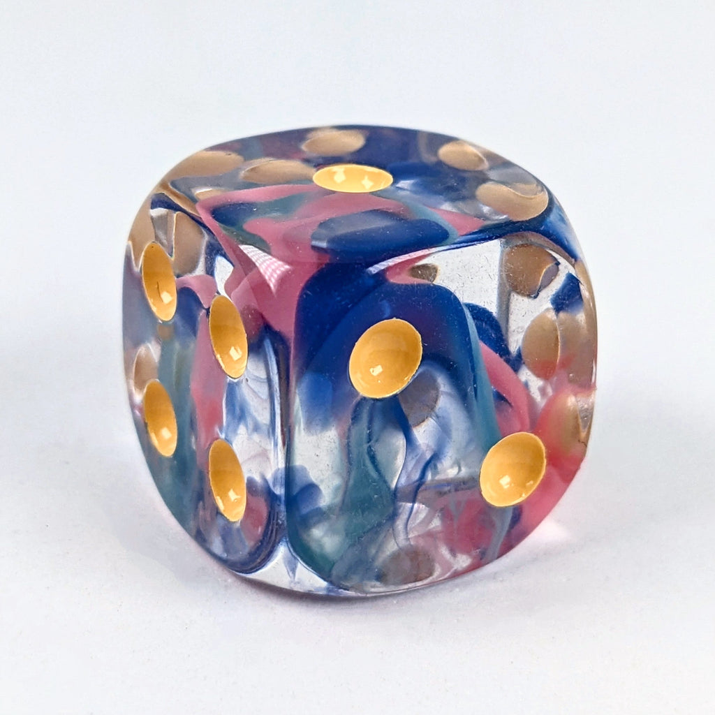 Coral Reef- Singles d6 pips 18mm dice