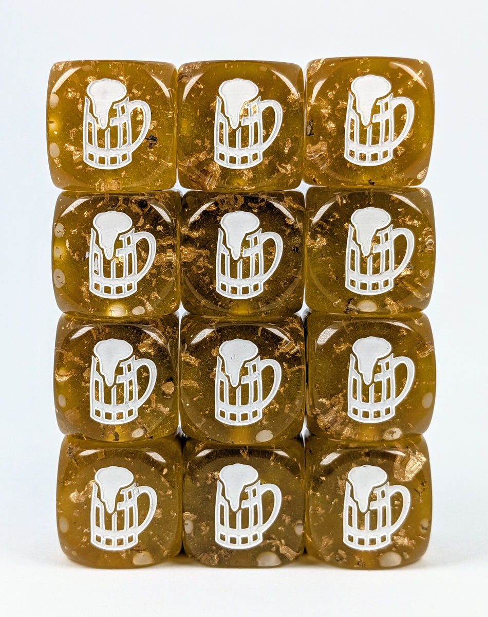Diffusion Dwarven Stout- Set of 12d6 pips 18mm w/ symbol