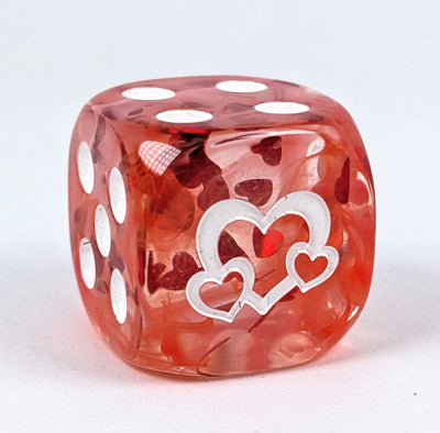  Lovestruck  d6 pips 18mm w/ symbol