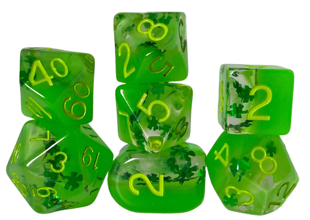 Holi-dice Lit Leprechaun set of 7 w/ symbol