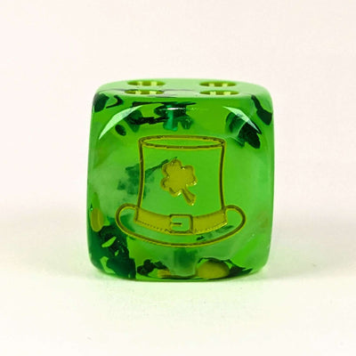  Lit Leprechaun  d6 pips 18mm w/ symbol
