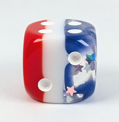  Stars & Stripes d6 pips 18mm