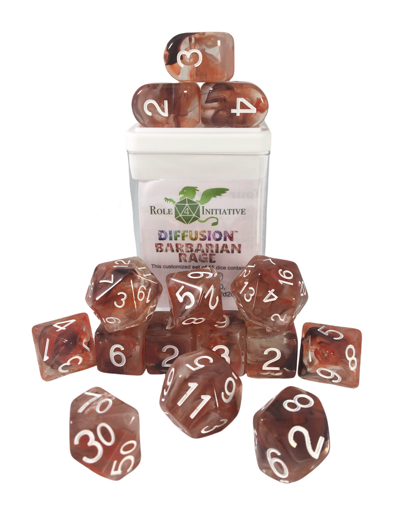 Diffusion Barbarian Rage - Set of 15 w/ all numbers