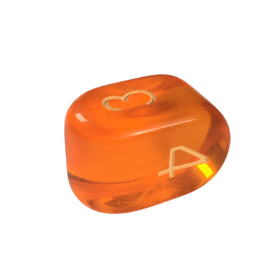 Translucent Orange w/ Lt Orange Ink  