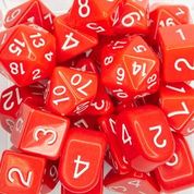 Dice Opaque Red cluster