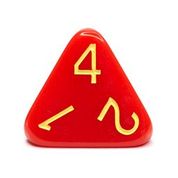 Opaque Red w/ Yellow Ink  