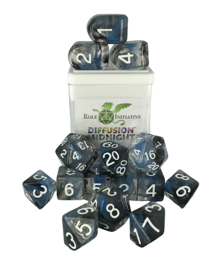 Diffusion Midnight - Set of 15 Dice