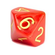 Opaque Red w/ Yellow Ink  