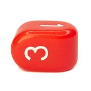 Dice - This modern d4 in Opaque Red w/ Yellow Ink is optimized for best visibility with numbers on top. The Arch'd4 is easy to pick up and roll too!.