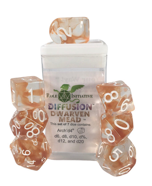Dice Diffusion Dwarven Mead - Sets  Singles Set of 7 w/ Arch'd4 in box