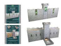 Castle Keep Dice Tower, 2 Castle Wall DM Screens with Magnetic Initiative Turn Tracker - Role 4 Initiative