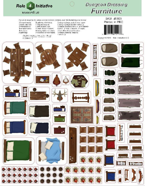 Dungeon Dressing - Furniture - Role 4 Initiative 