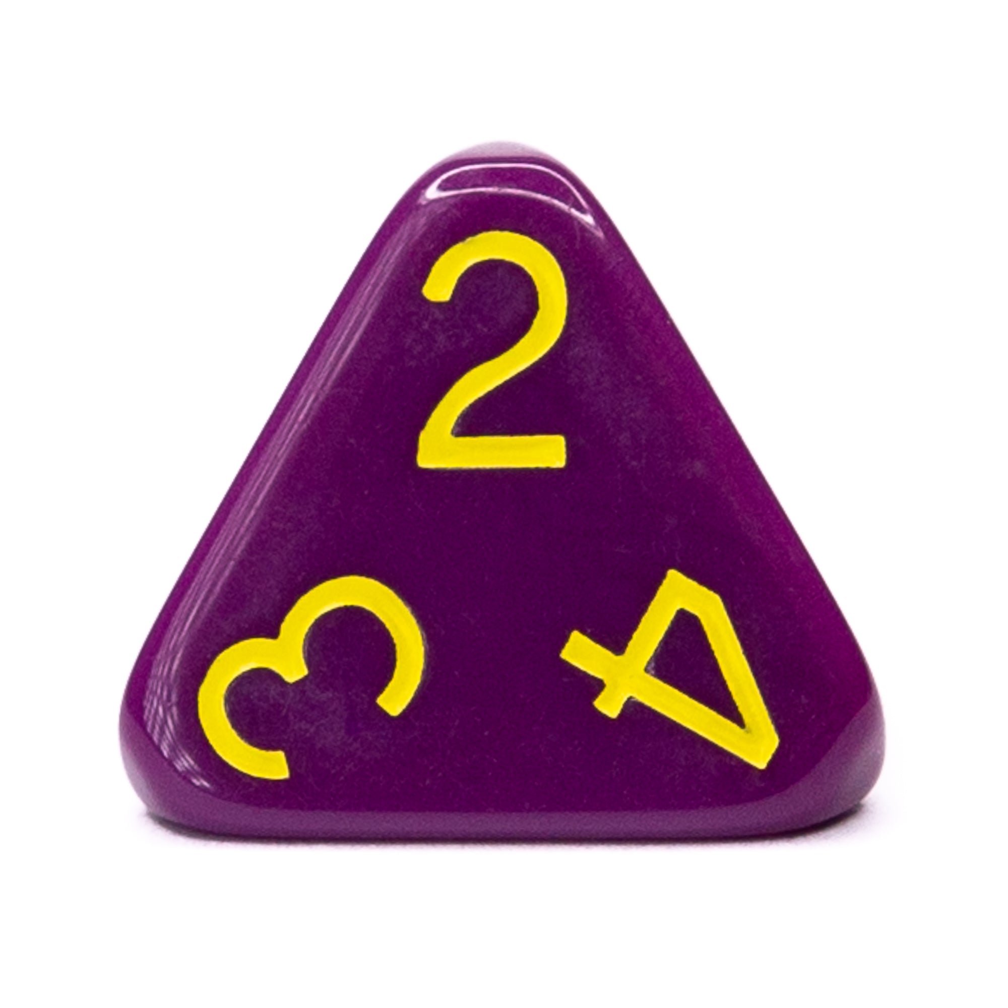 Role 4 Initiative Dungeons Dragons Dice Opaque Dark Purple w/ Yellow Ink -  Sets Singles Set of 7 w/ Arch'd4 in box