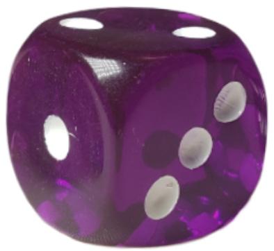 Dice d6 pips 14mm