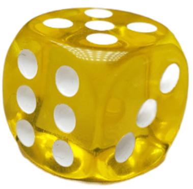 Dice  Set of 8d6 pips 18mm