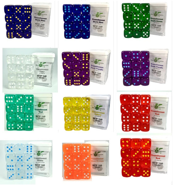 Dice Bundle Samplers in assorted colors
