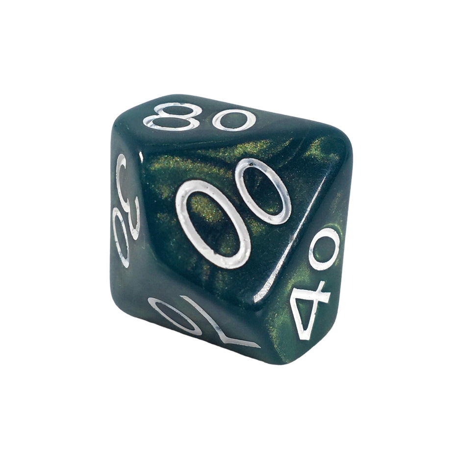 Role 4 Initiative R4i50301fc Sea Dragon Shimmer Dice Green - Set of 15